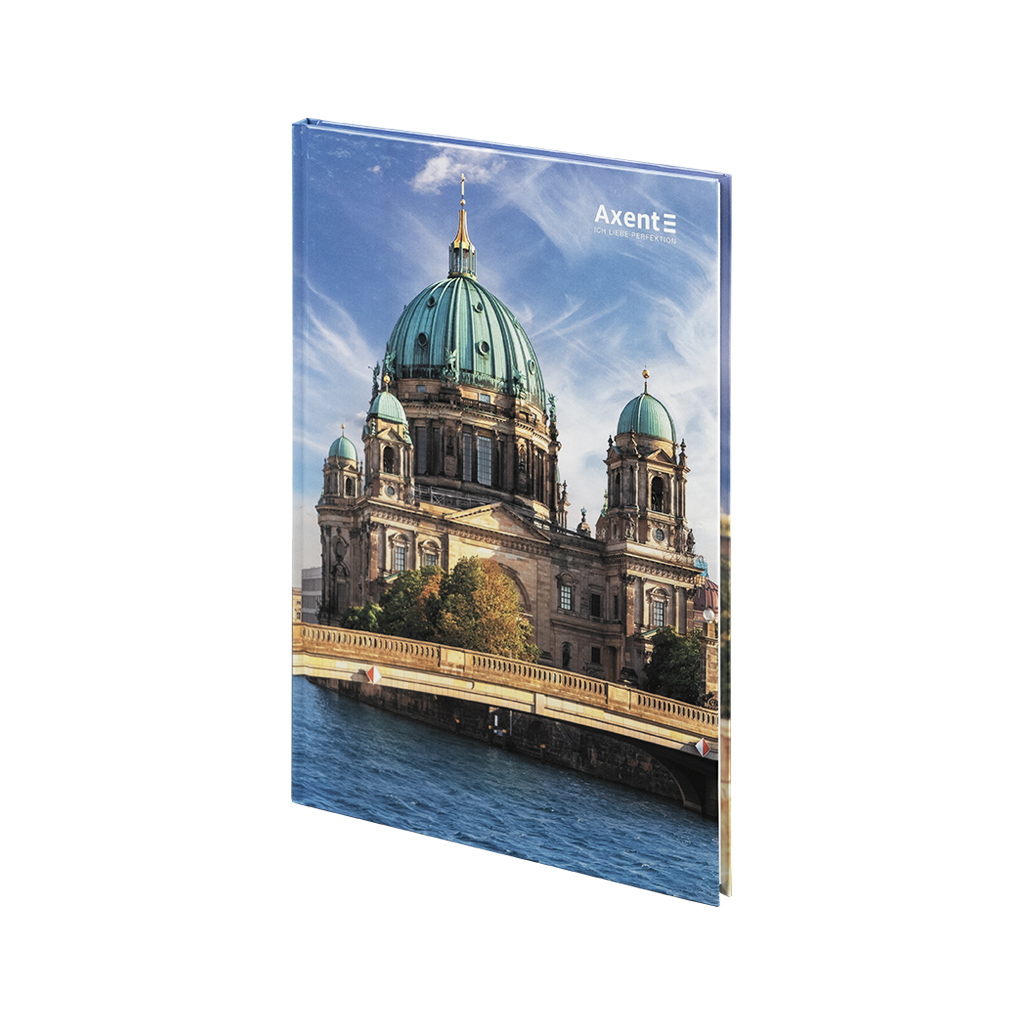 Книга записна Axent A4 City, Berlin, 96 аркушів клітинка (8425-6-A) Книга записна Axent A4 City, Berlin, 96 аркушів клітинка (8425-6-A)