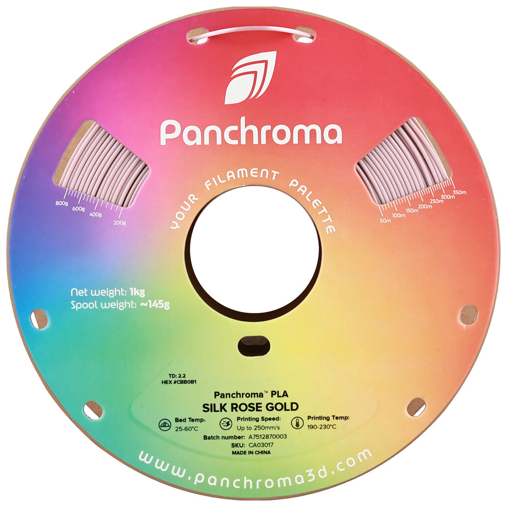 Пластик для 3D-принтера Polymaker PLA PANCHROMA SILK 1,75mm 1kg ROSE GOLD (CA03017)
