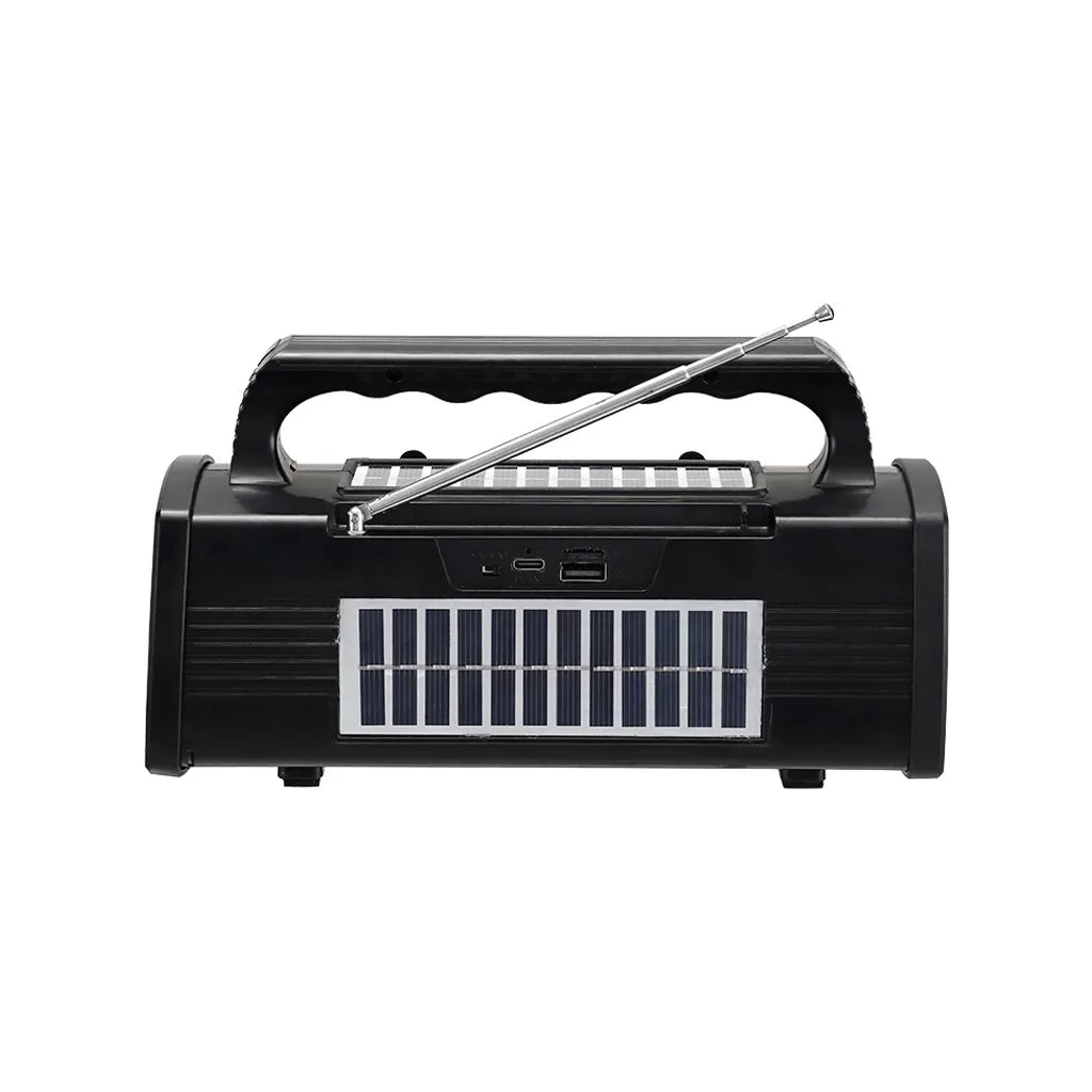 Акустична система NEWVEW NV-9010 Solar Panel/BT/USB/TF/FM Black (NWVW-NV-9010-BK) Акустична система NEWVEW NV-9010 Solar Panel/BT/USB/TF/FM Black (NWVW-NV-9010-BK)