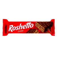 Bar Roshen wafer Roshetto dark chocolate 34 g (607585)