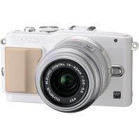 Цифровий фотоапарат Olympus PEN E-PL5 14-42 mm Flash Air white/silver (V205041WE010)