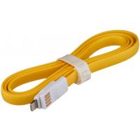Дата кабель магнитный USB 2.0 -> Lightning Y 1м желтый /Retail LogicPower (4119)