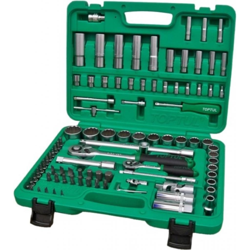 Набір інструментів Toptul для автомобіліста 1/4", 1/2" 94од. (12-гр.) (GCAI094R1) Набір інструментів Toptul для автомобіліста 1/4", 1/2" 94од. (12-гр.) (GCAI094R1)