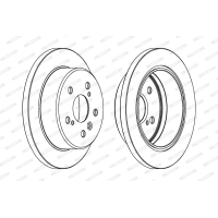 Brake disc FERODO DDF1598C