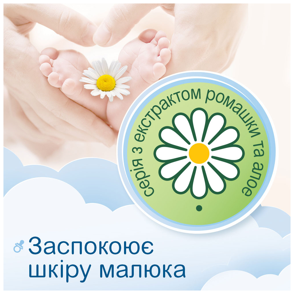 Дитячі вологі серветки Smile baby для немовлят 4 пачки по 24 шт. (42106364)