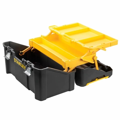 Ящик для інструментів Stanley ESSENTIAL Cantilever, 19", 490х290х250 мм, з металевими зам (STST83397-1)