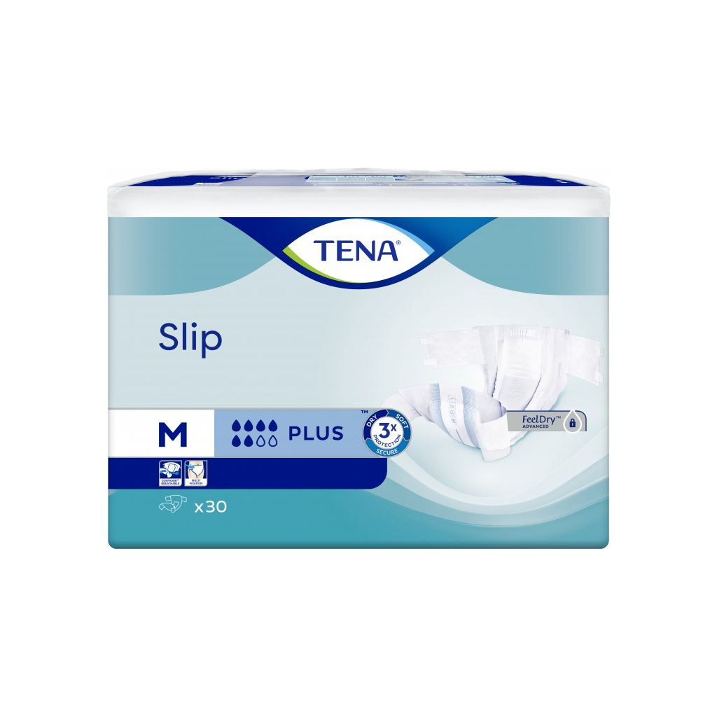Підгузки для дорослих Tena Slip Plus Medium 30 шт (7322541118871_7322541117980)