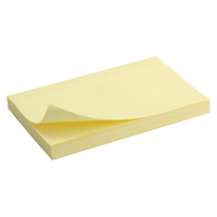 Paper for notes Axent 75x125mm, 100 sheets yellow (D3316-01)