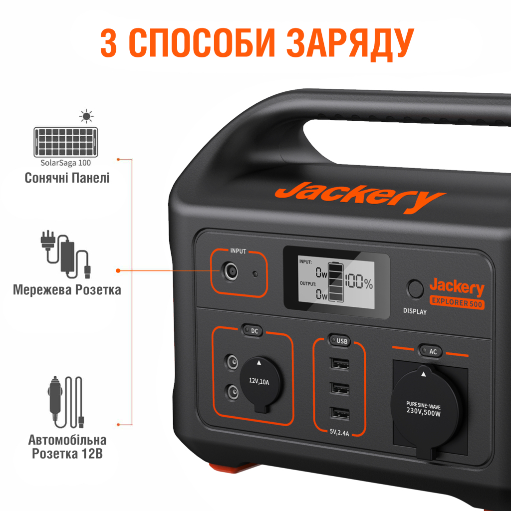 Зарядна станція Jackery Explorer 500EU (Explorer-500EU)