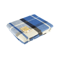 Yaroslav semi-woolen plaid 41/15 blue 170x200 (38639)