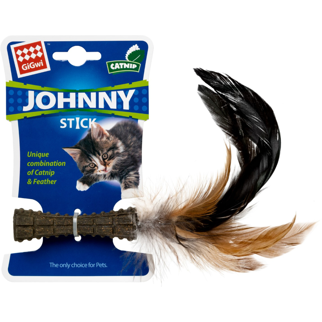 Іграшка для котів GiGwi Catnip Спресована котяча м'ята з пером 8 см (75334) Іграшка для котів GiGwi Catnip Спресована котяча м'ята з пером 8 см (75334)