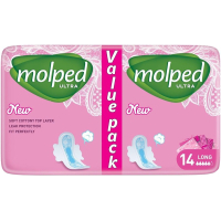 Sanitary pads Molped Ultra Long 5 drops 14 pcs. (8690536825189)