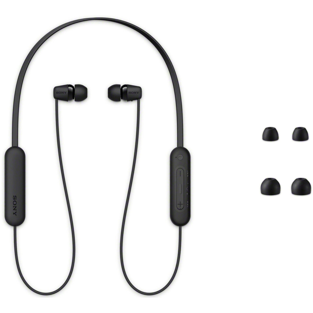 Навушники Sony WI-C100 Black (WIC100B.CE7) Навушники Sony WI-C100 Black (WIC100B.CE7)