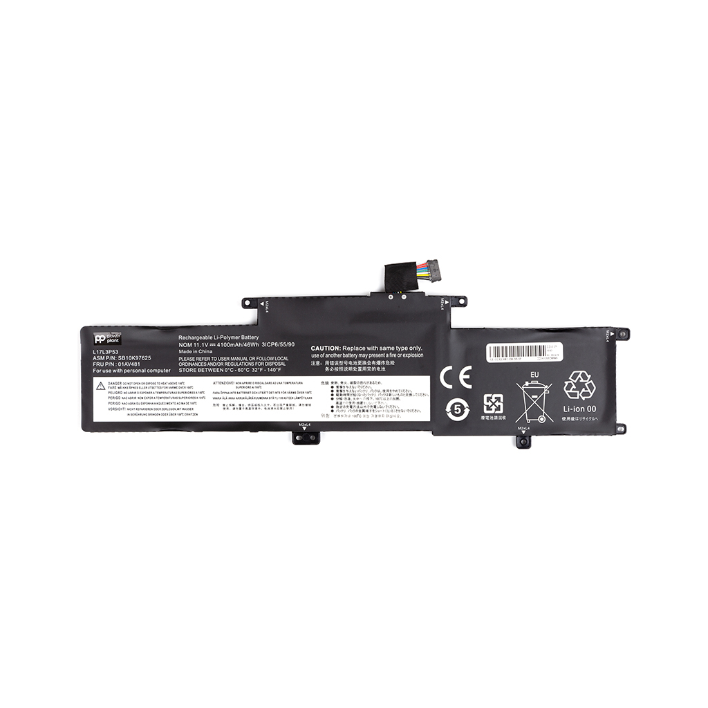Акумулятор до ноутбука LENOVO ThinkPad L380 (01AV481) 11.1V 4100mAh PowerPlant (NB481682)
