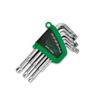Key Toptul L-shaped TORX T10-T50, 9 pcs. (GSN-09SS)