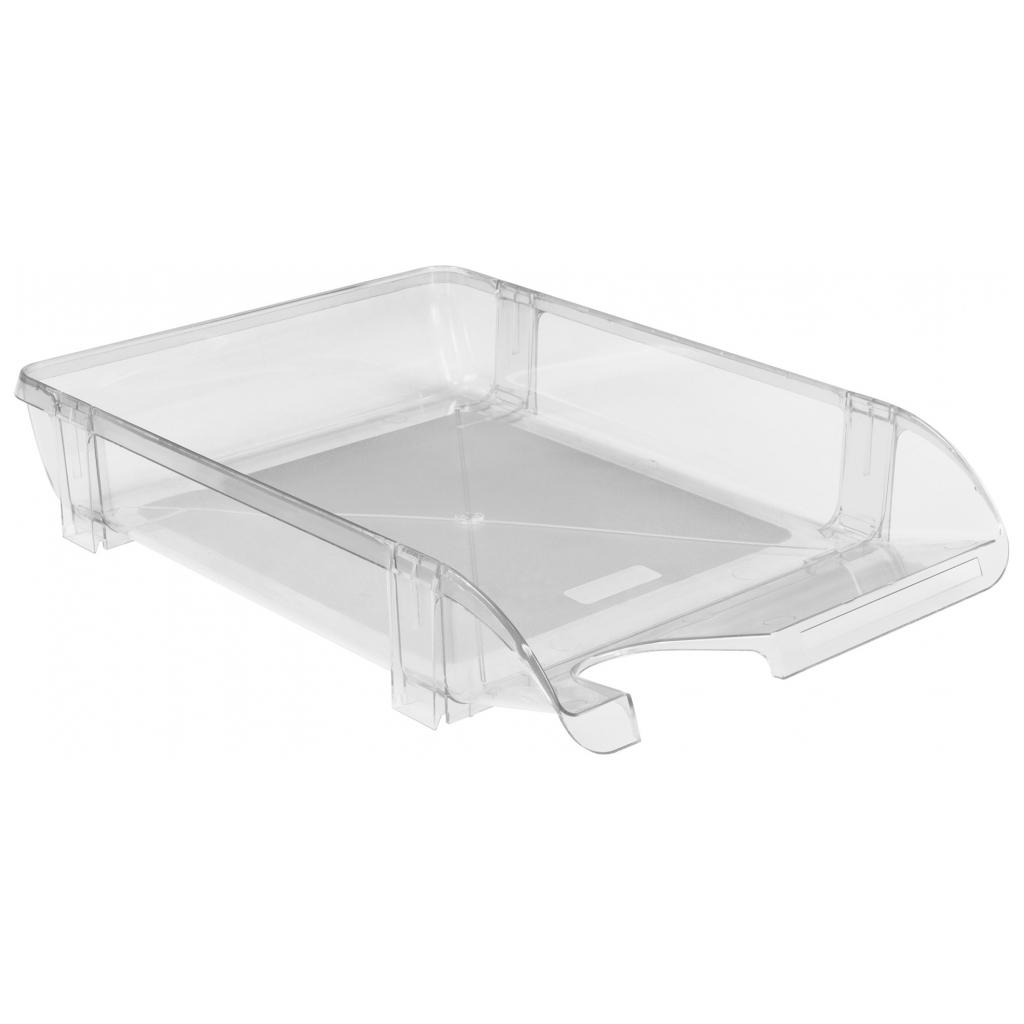 Лоток для паперів Economix горизонтальний пластик, прозорий (E31801-00) Лоток для паперів Economix горизонтальний пластик, прозорий (E31801-00)