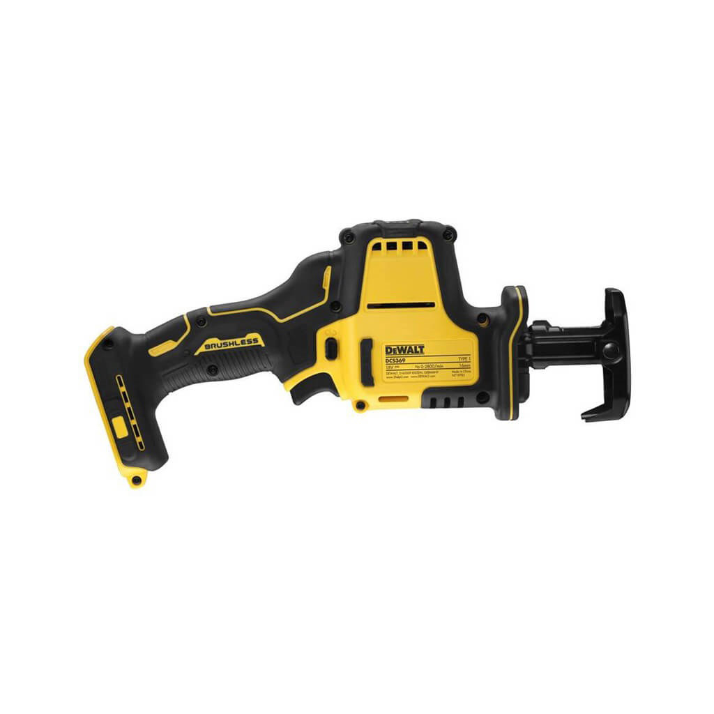 Шабельна пила DeWALT 18В XR Li-lon, 0 – 2800 хід/хв, 1.43 кг, TSTAK (без АКБ та ЗП) (DCS369NT) Шабельна пила DeWALT 18В XR Li-lon, 0 – 2800 хід/хв, 1.43 кг, TSTAK (без АКБ та ЗП) (DCS369NT)