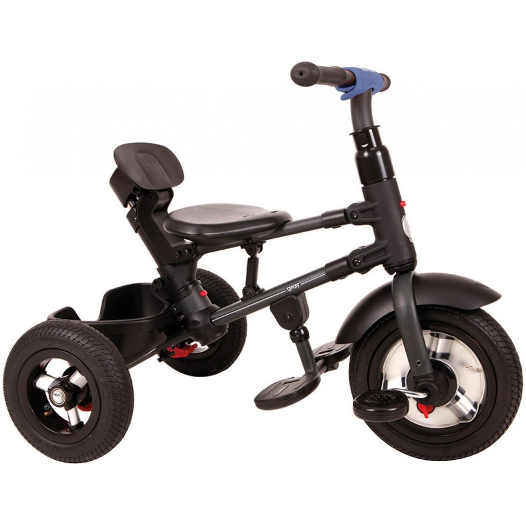 Дитячий велосипед QPlay Rito Rubber Blue складаний триколісний (S380-10BlueRubber)