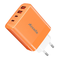 Зарядний пристрій Proda AZEADA Seagulls AZ-19 GaN5 65W USB-A (QC4.0) USB-C (PD3.0) orange (AZ-19-OR)