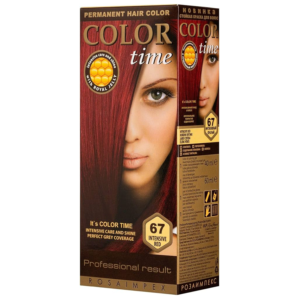 Фарба для волосся Color Time 67 - Інтенсивний червоний (3800010502900)