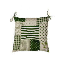 Chair cushion Provence Patchwork green Mistress 40x40 cm (4823093451193)