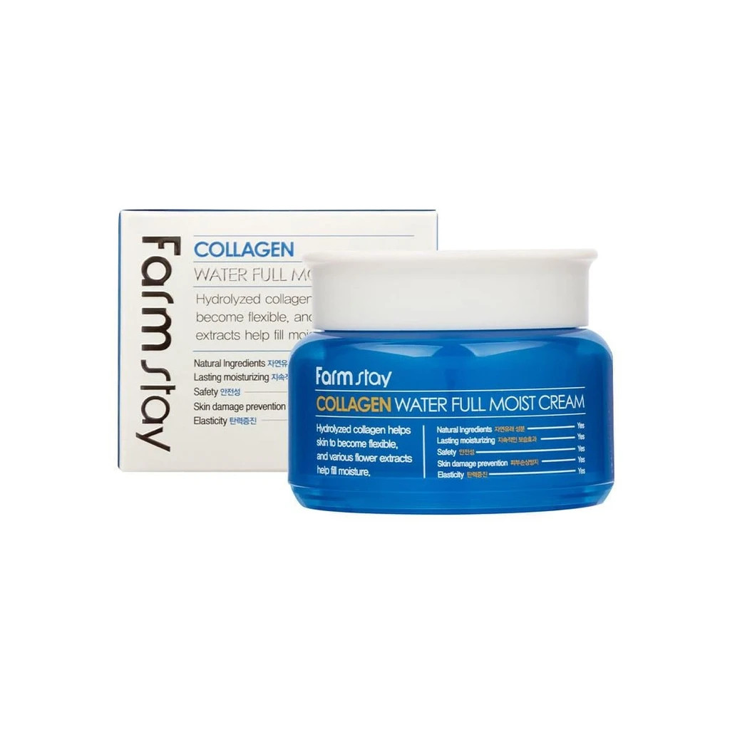 Крем для обличчя FarmStay Collagen Water Full Moist Cream Зволожувальний з колагеном 100 г (8802221001338)