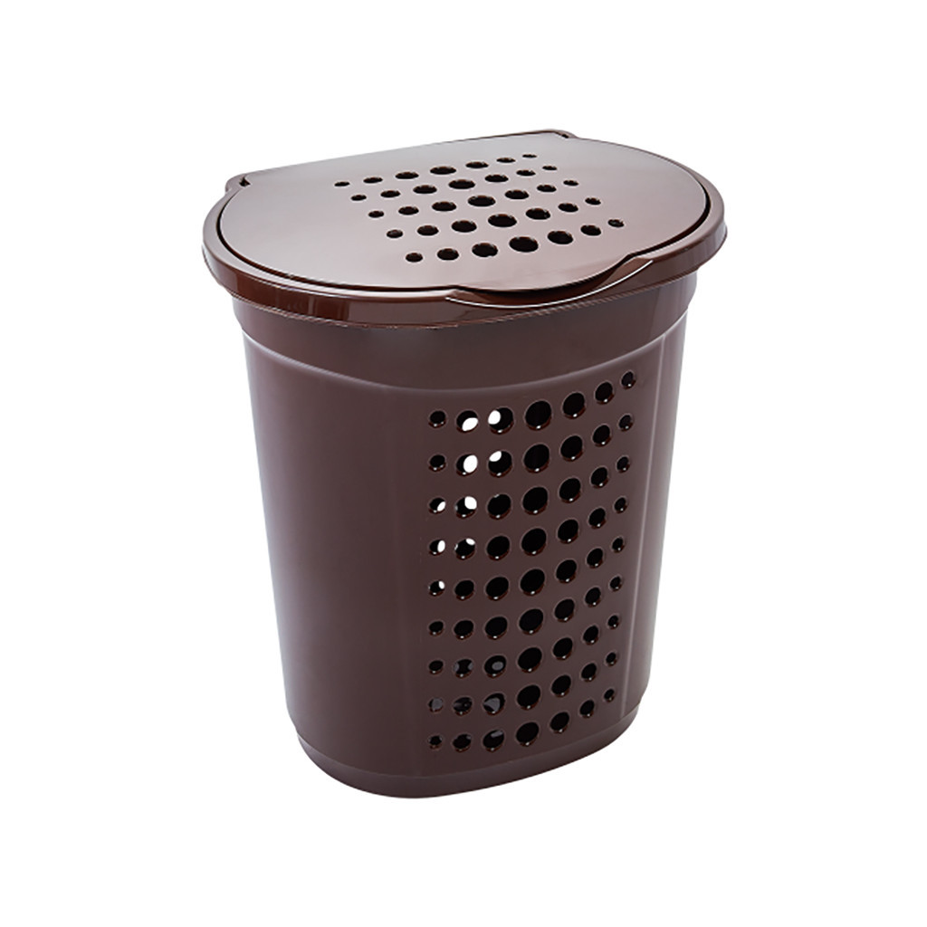 Кошик для білизни Алеана Овальний Коричневий 60 л (алн 122053/коричневий)