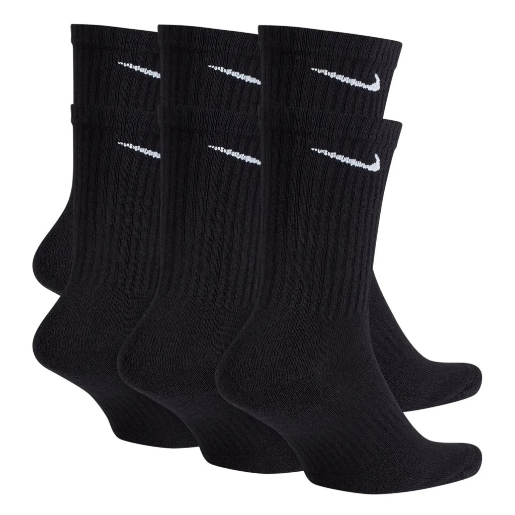 Шкарпетки Nike U NK EVERYDAY CUSH CREW 6PR-BD SX7666-010 34-38 6 пар Чорні (194954124766)