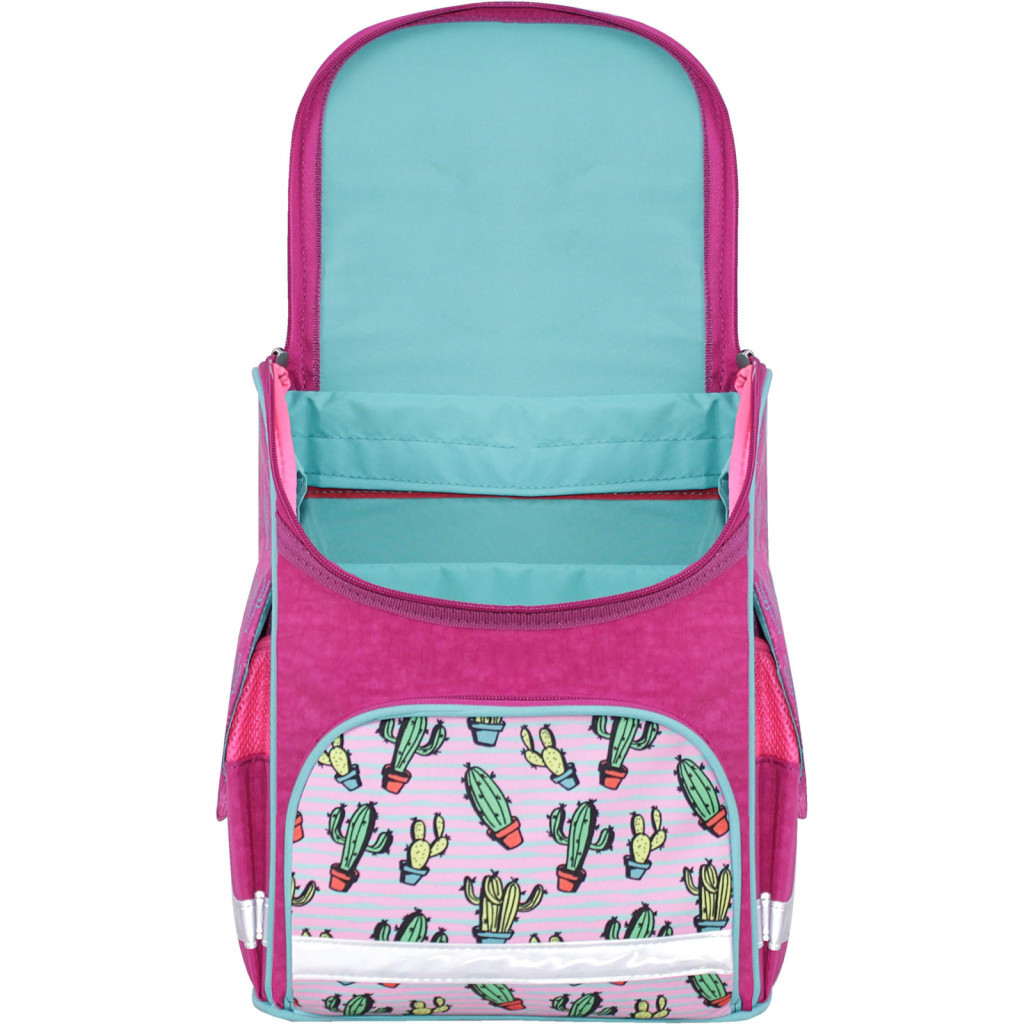 Портфель Bagland з ліхтариками Успіх 12 л. малиновий 617 (00551703) (80217588)