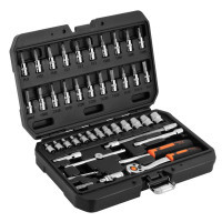 Neo Tools tool set 46 pcs., 1/4", CrV, case (10-004)