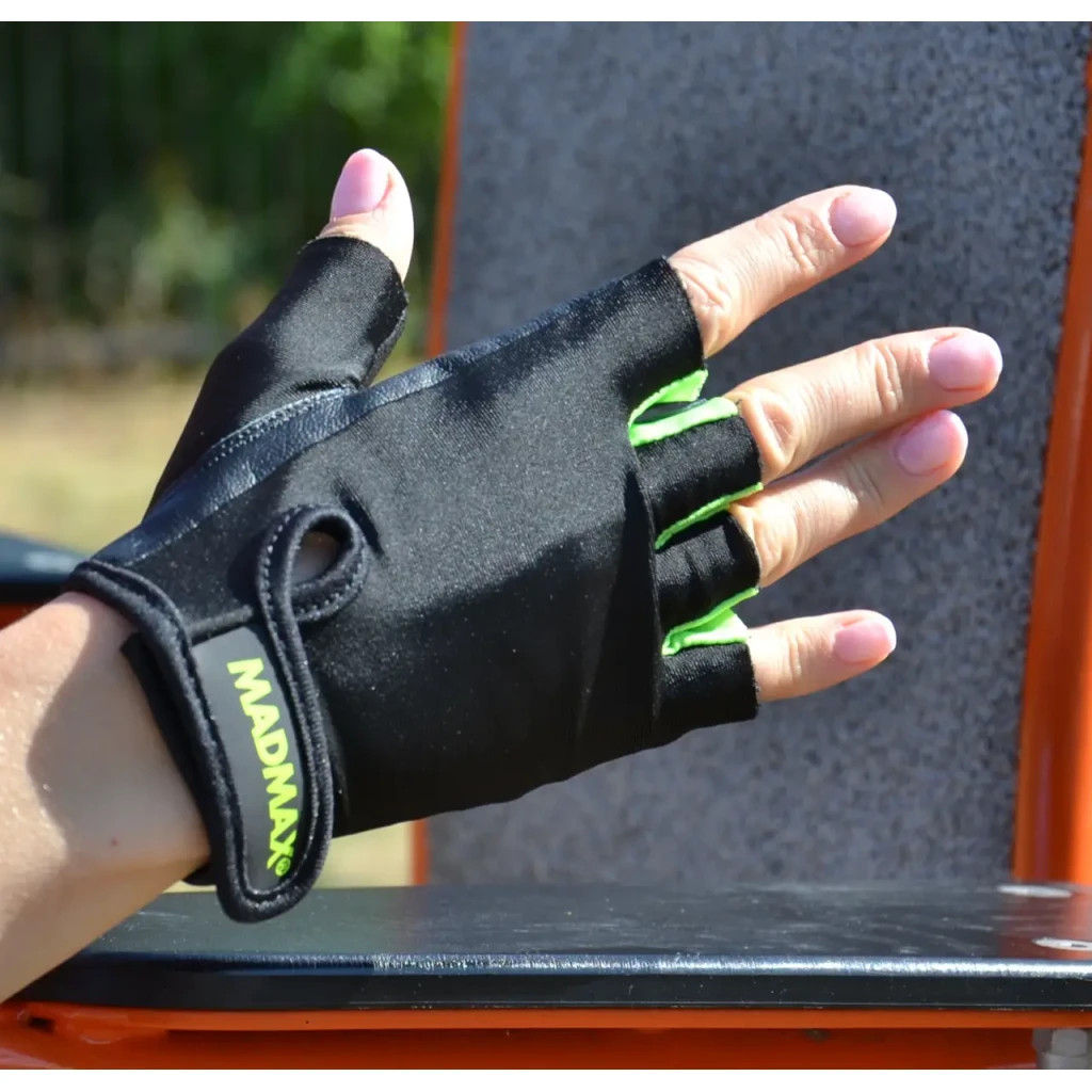 Рукавички для фітнесу MadMax MFG-251 Rainbow Green L (MFG-251-Green_L)