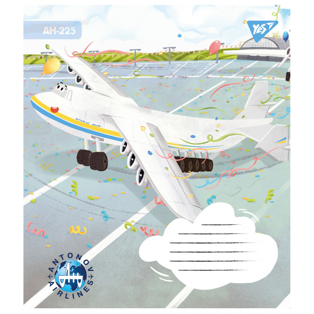 Зошит Yes Антонов 12 аркушів лінія (767429)