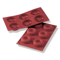 Baking mold Silikomart "Donuts" 72 mm, h 23 mm (SF012/C)