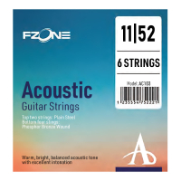 Fzone Acoustic Phosphor Bronze Guitar Strings (11-52) (AC103)
