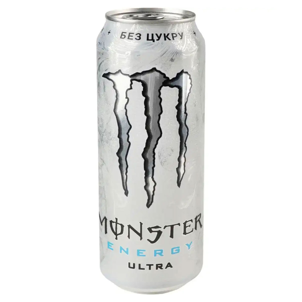 Енергетичний напій Monster Energy Ultra Безалкогольний сильногазований 500 мл (5060947547162)