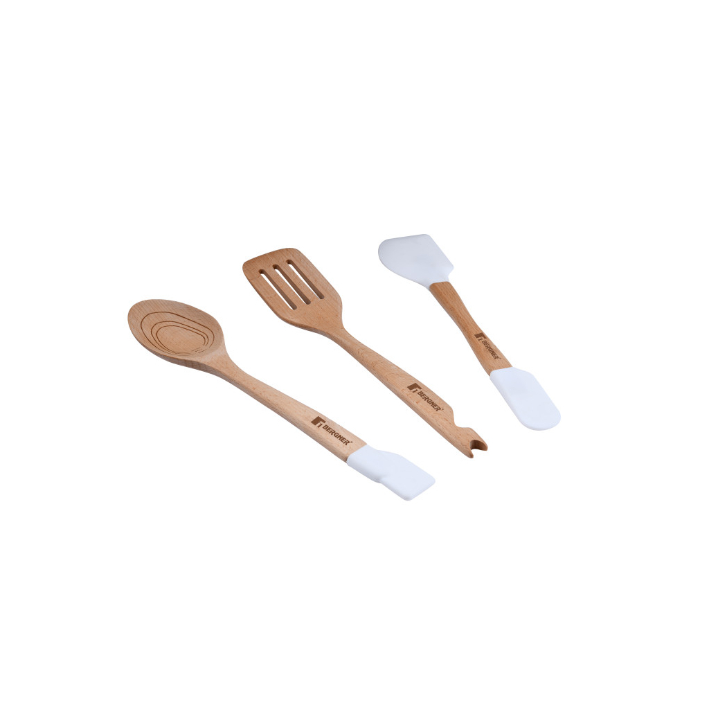 Кухонний набір Bergner Naturally 3 предмети (BG-43050-WH-6)