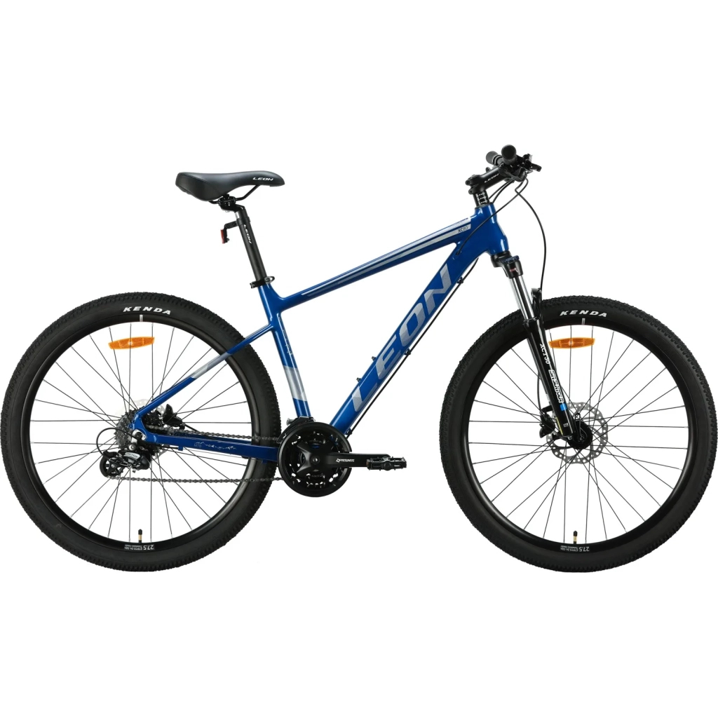 Велосипед Leon 27.5" XC 80 AM DD рама-18" Al синiй з сірим 2024 (OPS-LN-27.5-164)
