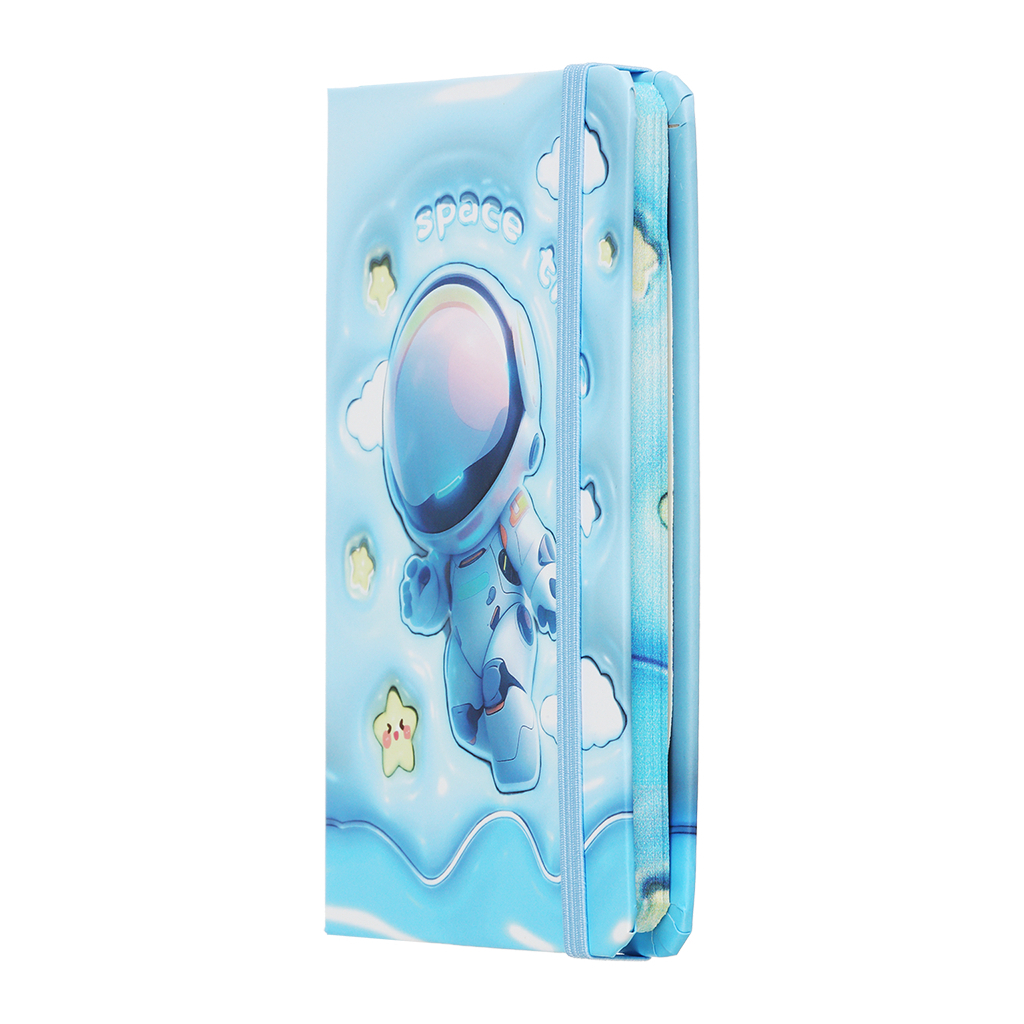 Книга записна ZiBi ASTRONAUT A6 в клітинку тверда обкладинка на гумці 80 аркушів, блакитна (ZB.116104) Книга записна ZiBi ASTRONAUT A6 в клітинку тверда обкладинка на гумці 80 аркушів, блакитна (ZB.116104)