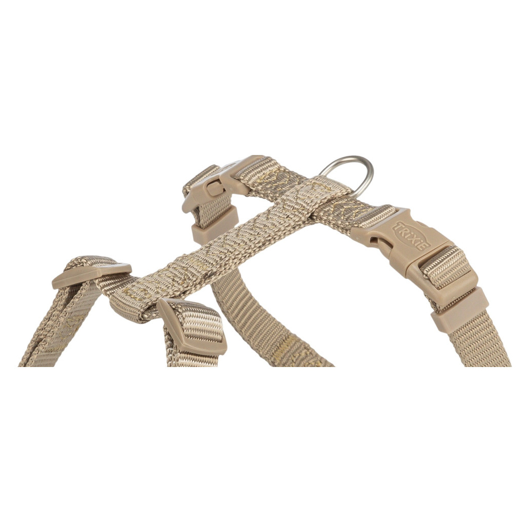 Шлея для собак Trixie Premium H-harness S-M 42-60 см 15 мм Пісочна (4053032673182)