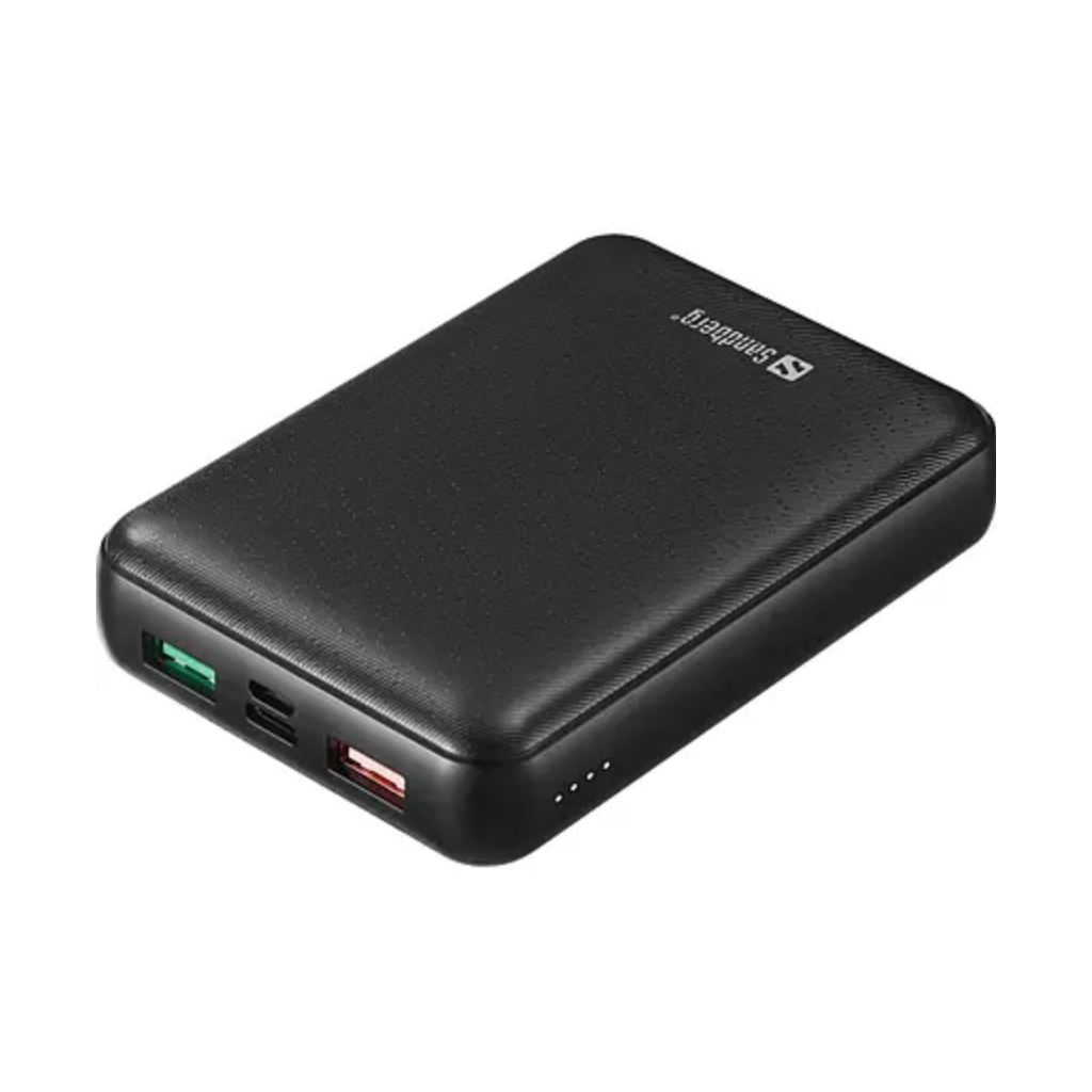 Батарея універсальна Sandberg 15000mAh, PD/45W(20V/2.25A), QC3.0, USB-C, Micro-USB, USB-A*2 (420-66_)