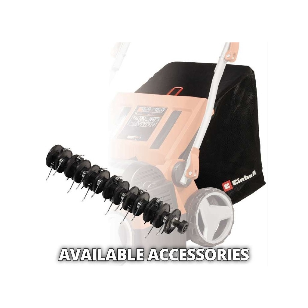 Аератор Einhell GE-SC 36/35 Li - Solo 36V, 35см, безщітковий, ножі 16шт (без АКБ та ЗП) (3420680)