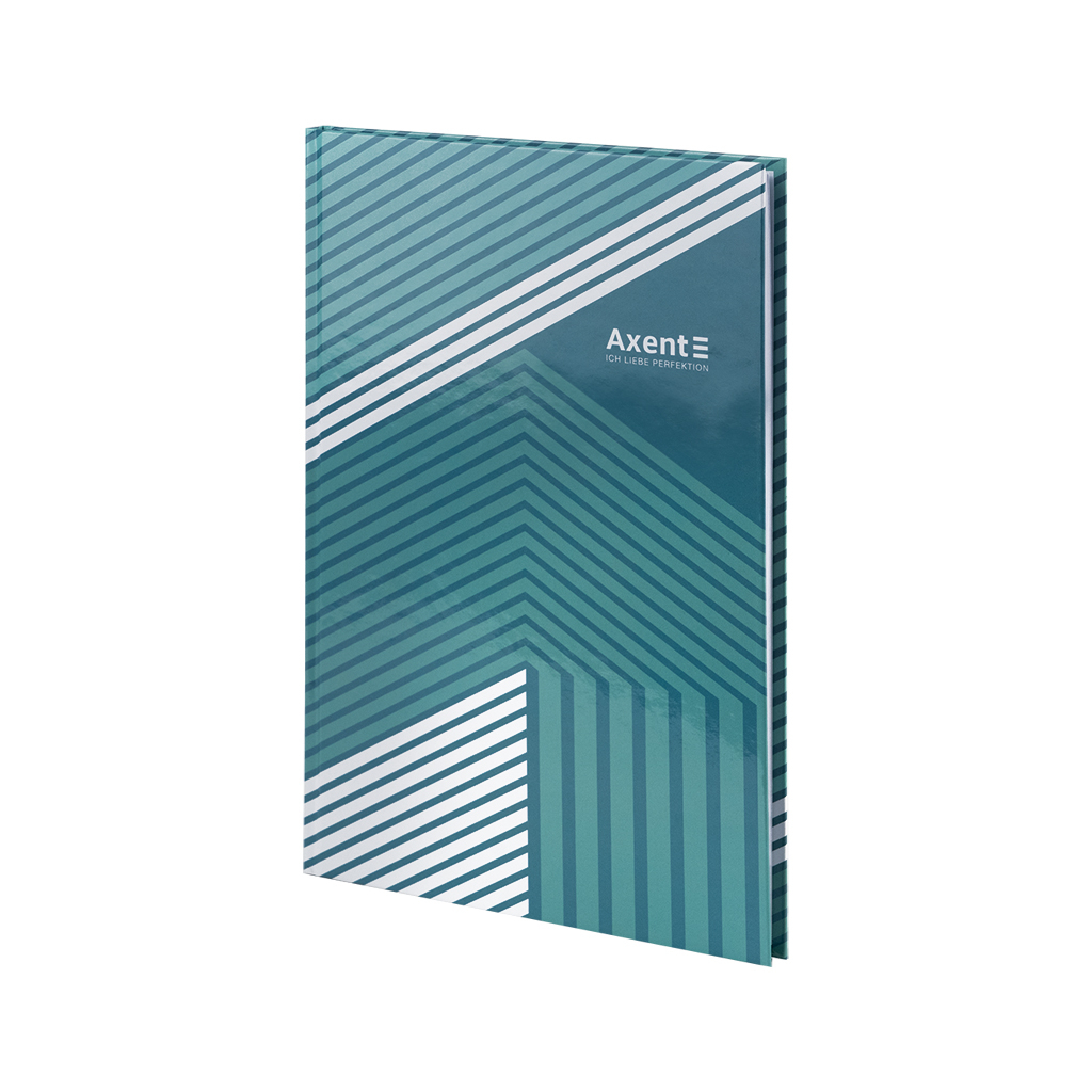 Книга записна Axent Lines А4, 96 аркушів, клітинка, зелена (8422-582-A) Книга записна Axent Lines А4, 96 аркушів, клітинка, зелена (8422-582-A)