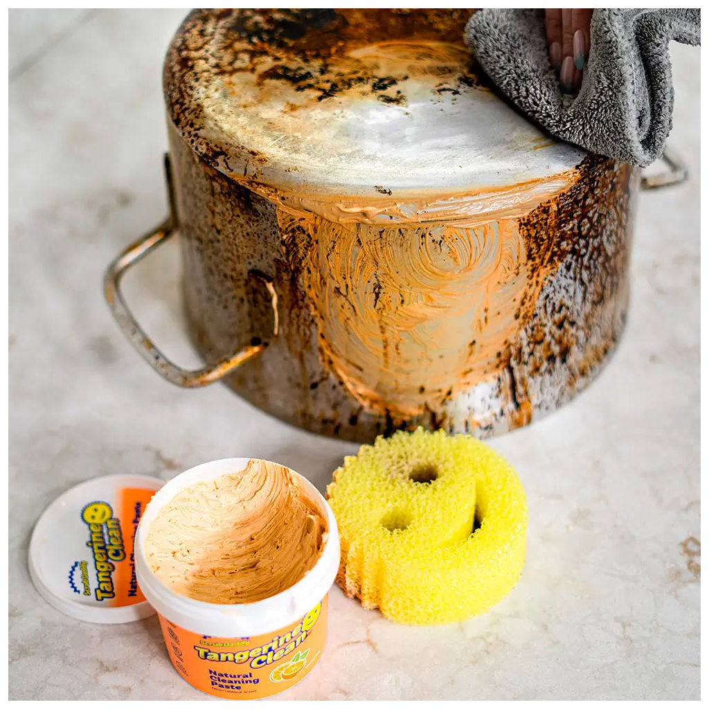 Крем для чищення кухні Scrub Daddy Tangerine Clean Paste Універсальна паста 500 г (5999546883787)