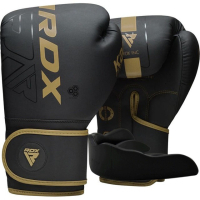Боксерські рукавички RDX F6 Kara Matte Golden 8 унцій (BGR-F6MGL-8OZ)