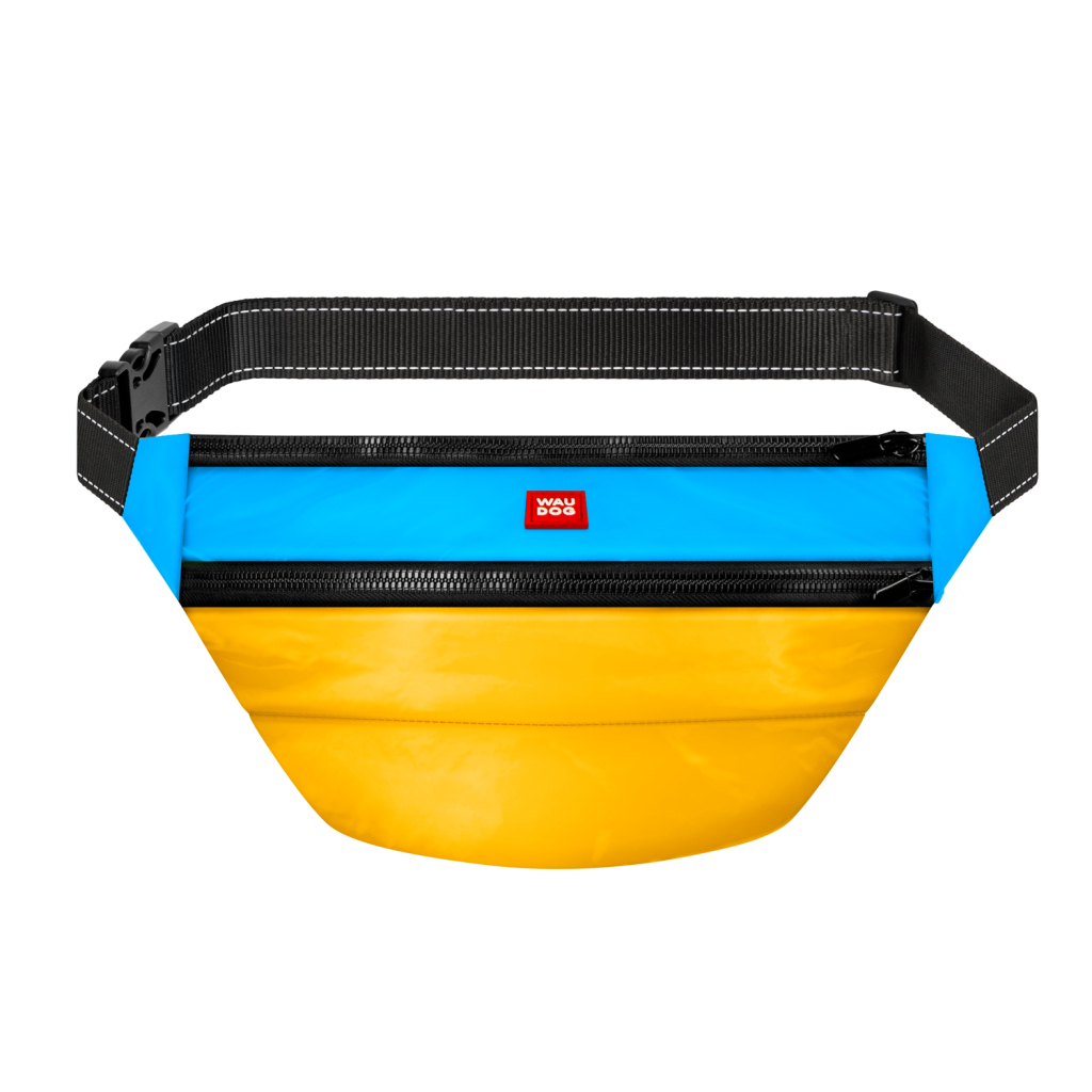Поясна сумка-бананка для собак WAUDOG Family "Colors of freedom" 33х17х10 см (363-4020)