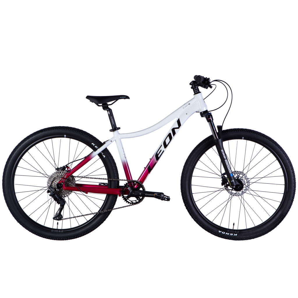 Велосипед Leon 27,5" XC LADY 75 HDD рама-16" AL 2025 білий з малиновим (OPS-LN-27,5-013)