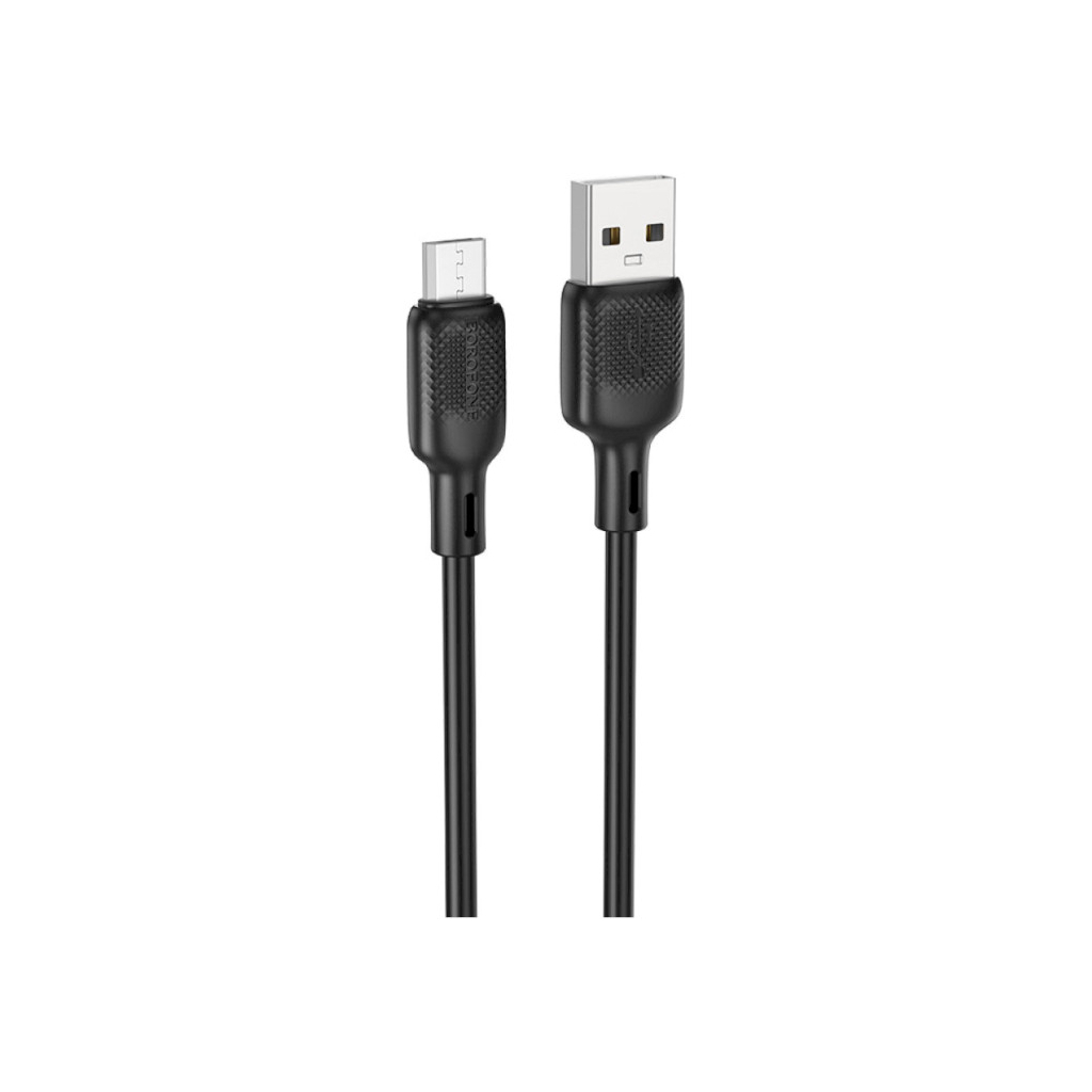 Дата кабель USB 2.0 AM to Micro 5P 3.0m Lenny silicone BX113 black BOROFONE (6941991115547) Дата кабель USB 2.0 AM to Micro 5P 3.0m Lenny silicone BX113 black BOROFONE (6941991115547)