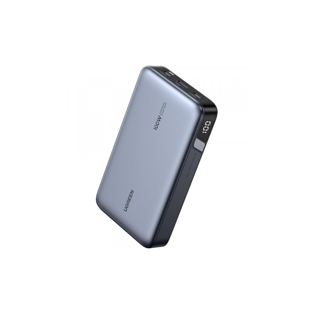 Повербанк Ugreen 20000mAh 100W PD, QC, USB-A, 2xUSB-С Grey (PB720) (25188) Повербанк Ugreen 20000mAh 100W PD, QC, USB-A, 2xUSB-С Grey (PB720) (25188)