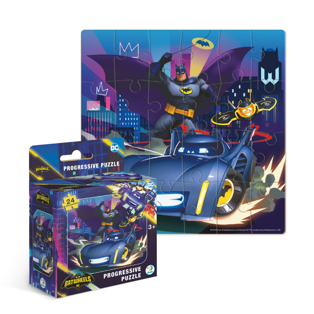 Пазл DoDo на 24 елементи Batwheels. Бетмобіль. Бам (200554) Пазл DoDo на 24 елементи Batwheels. Бетмобіль. Бам (200554)