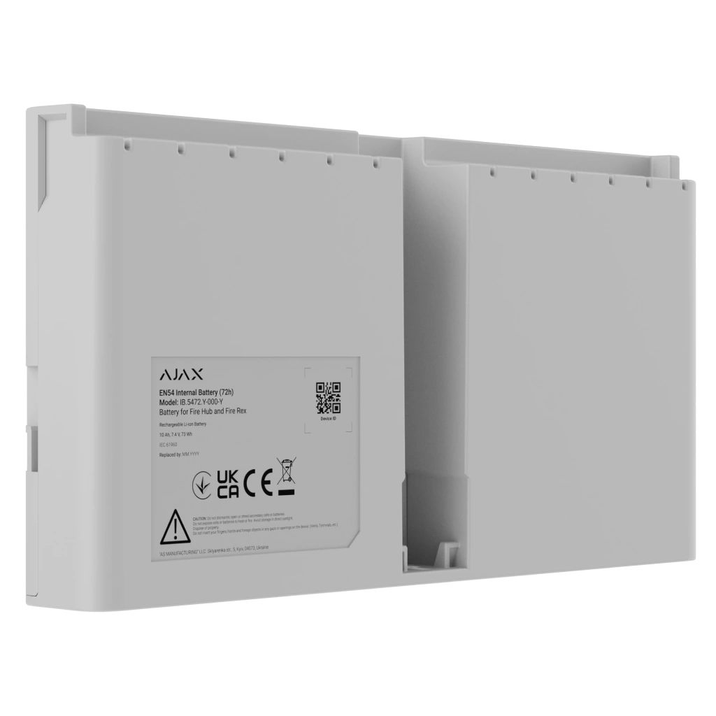 Аксесуар для охоронних систем Ajax EN54 Internal Battery (72h) white